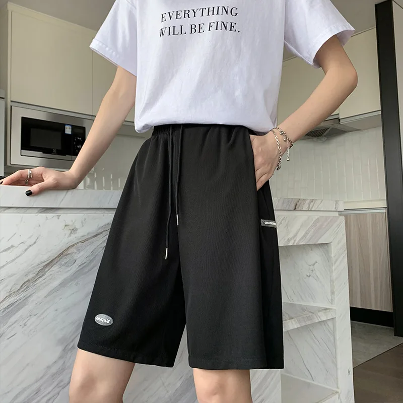 Dames Grote Maat Hoge Taille Losse Korte Broek Korte Joggingbroek Streetwear Dames Shorts 2023 Hete Zomer Casual Ijs Zijde Biker Shorts