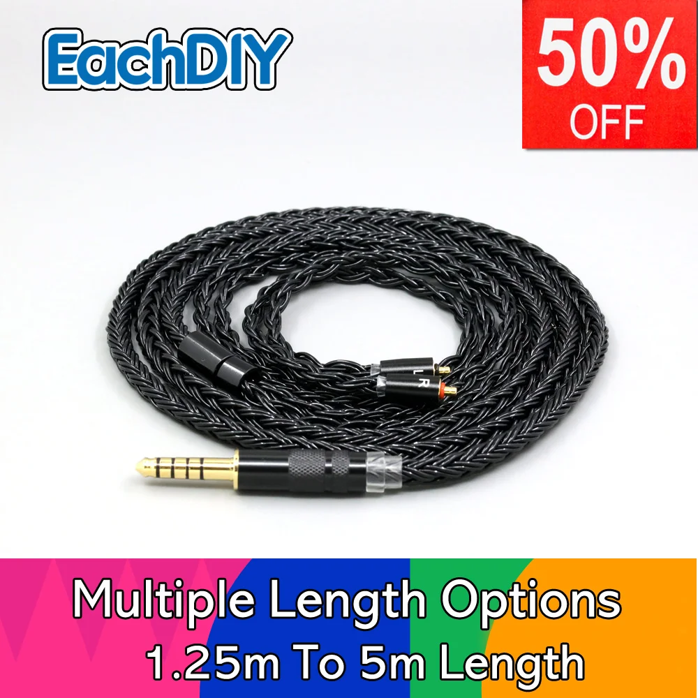 

Black 16 Core Braided Earphone Cable For UE6Pro Lighting SUPERBAX UE Live IPX T2 LN008873