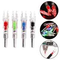 3PC Led Lighted Nocks For Arrows Recurve And Compound Bow Arrow Nock For Hunting No Tool Required No Screwdriver Required