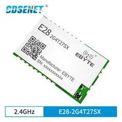 LoRa – Module émetteur-récepteur RF sans fil SX1281, 2.4 ghz, FLRC GFSK, longue Distance 500mW, Port série UART E28-2G4T27SX