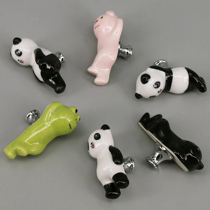 1 Piece Ceramic Drawer Knobs Lovely Cabinet Cupboard Pull Handles Kids Room Furniture Fittings Handle Hardware