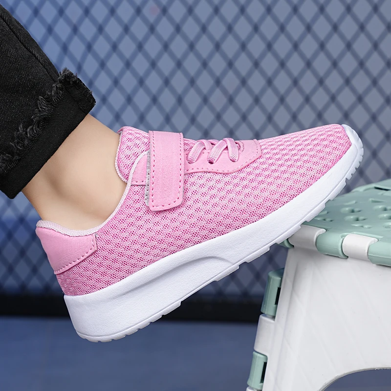 

Новая детская спортивная обувь в классическом стиле, дышащие кроссовки для девочек, легкие кроссовки для детей, уличная теннисная сетчатая обувь