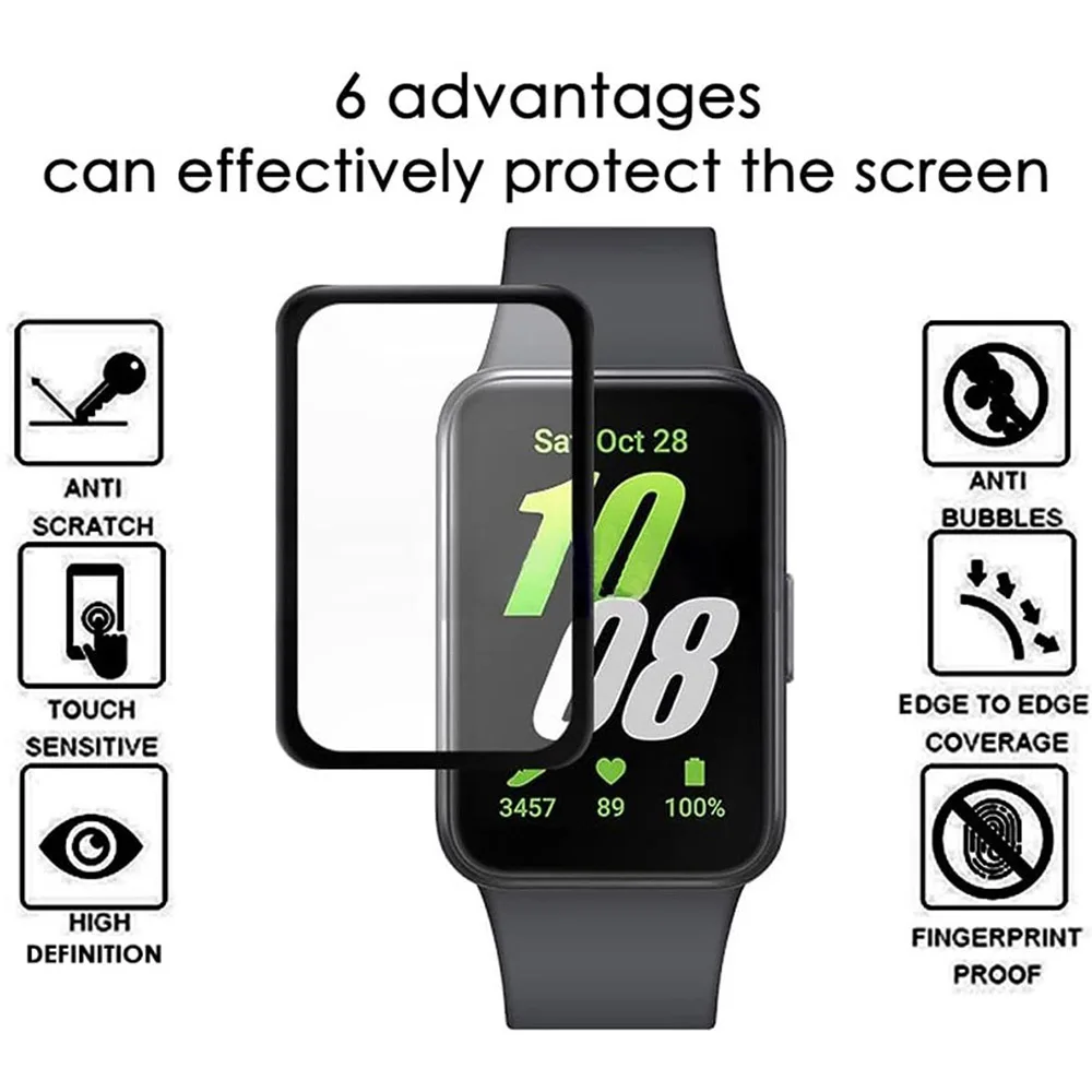 サムスンギャラクシー用スクリーンプロテクター,3 (sm-r390),3D曲面,ソフトカバー,ガラスなし,1/3/5個