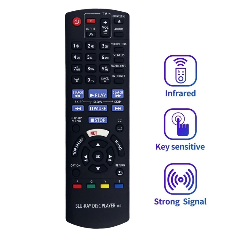 يوميا N2QAYB 001167   تم استبدال جهاز التحكم عن بعد لمشغل Blu-Ray Panasonic 4K DMP-UB200