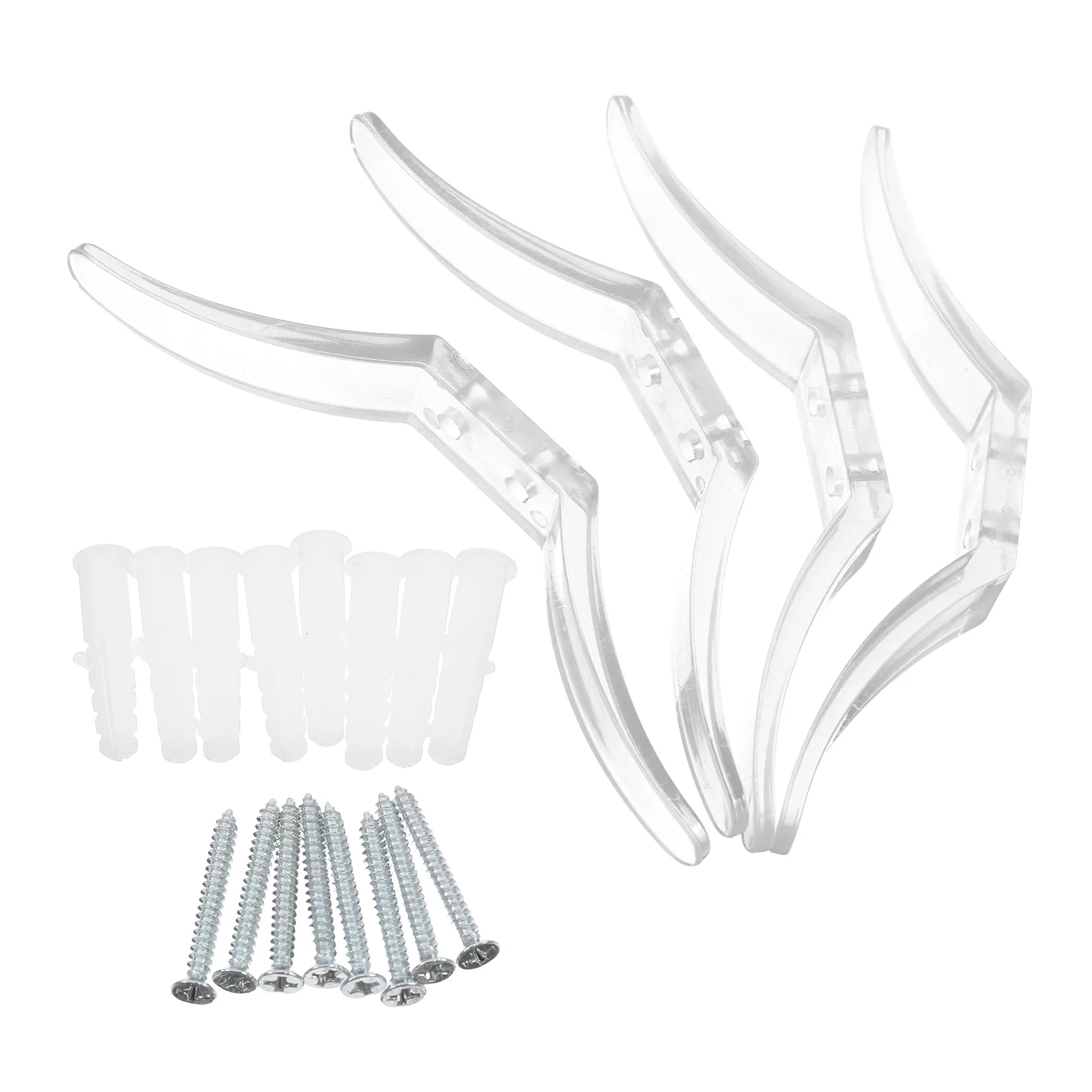 

4pcs Curtain Accessories Clear Blinds Safety Cleats Cord Storage Hooks Window Treatments Plastic Winders Keeper Rope Hardware