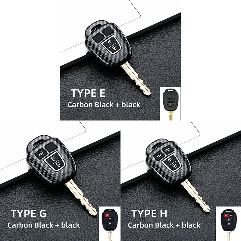 

ABS Carbon 2/3/4 Buttons Remote Car Key Shell Case For Toyota Camry Prius 2012 2013 2014 2015 2016 2017 Corolla RAV4