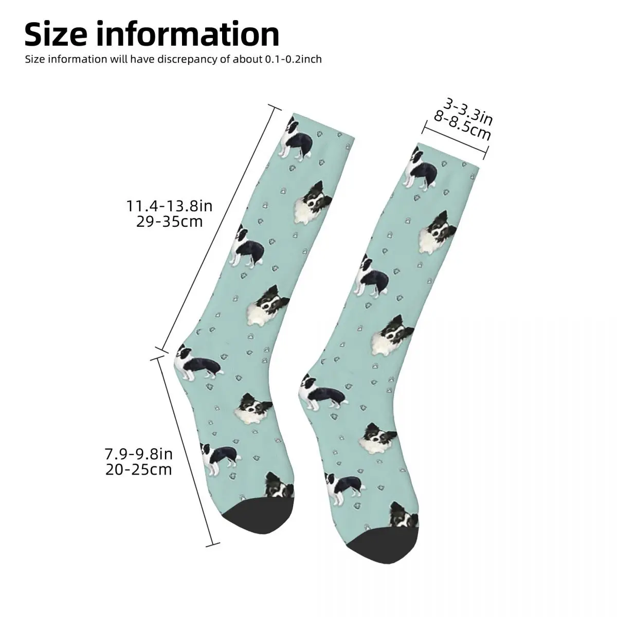 Border Collie Socks Harajuku High Quality Stockings All Season Long Socks Accessories for Unisex Gifts