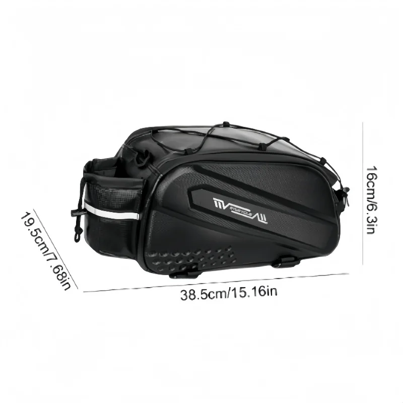 Fietszillentas met grote capaciteit 10L waterdichte multifunctionele schouderzadeltas reistas fietsen woon-werkverkeer reizen