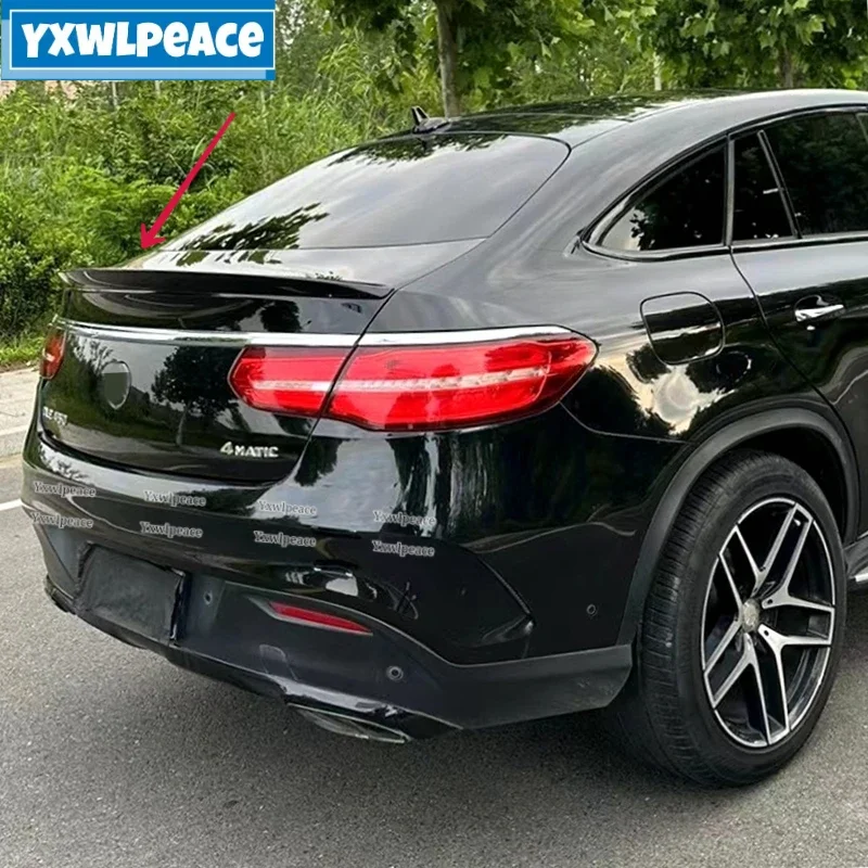 

For Mercedes Benz GLE Class GLE Coupe C292 2015 2016 17 18 2019 GLE300 350 400 AMG Rear Trunk Lip Spoiler Body Kit Accessories