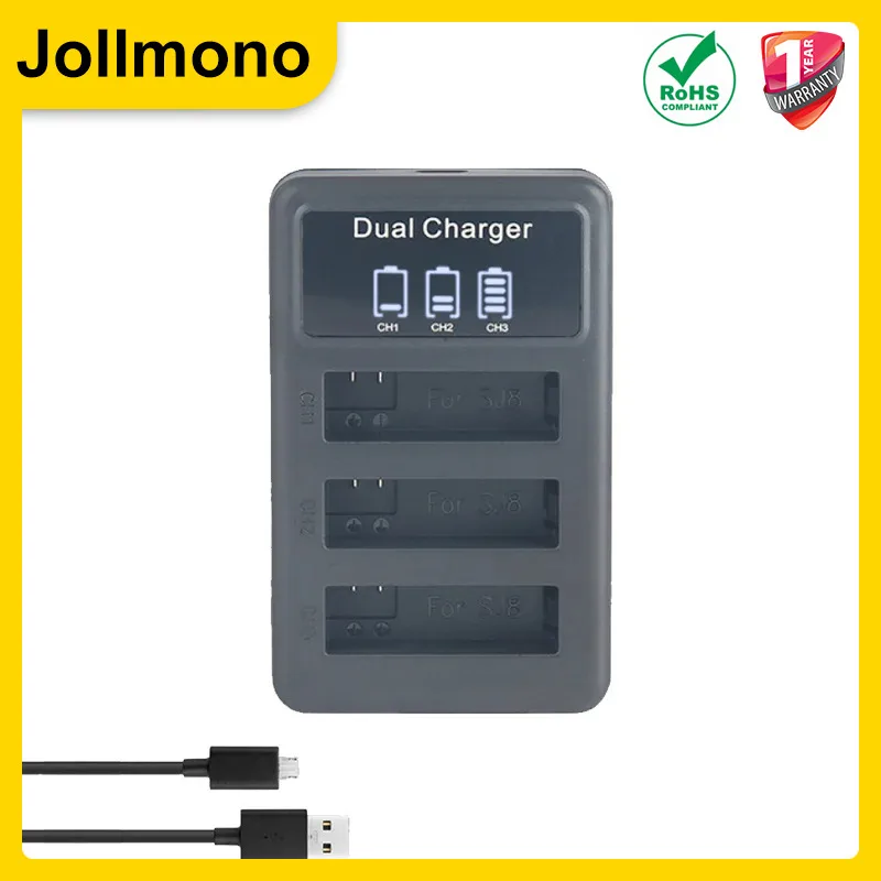 1200mAh SJCAM SJ8 3.8V Rechargeable Camera Battery for SJ8 Pro/SJ8 Plus/SJ8 Air SJCAM Action Camera Accessories