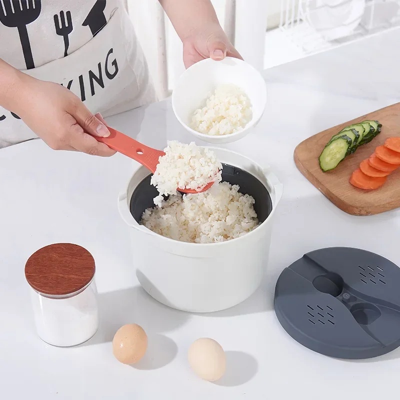 Creative Microwave Oven Rice Cooker Portable Food Container Multifunction Steamer Rice Cooker Bento Lunch Box Steaming Utensils