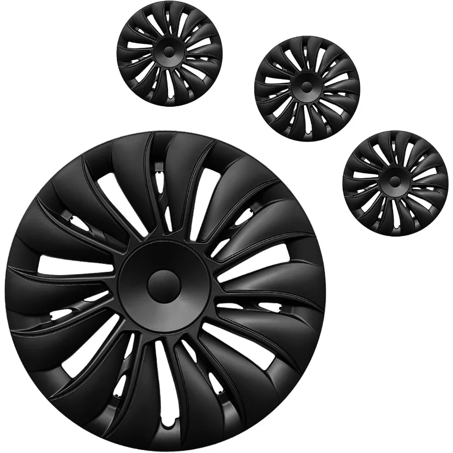 

for Tesla Wheel Cover Cap 19 inch Hubcaps for Tesla Model Y 20202024 Rim Protector Replacement Cover Full Rim Cover Matte Black