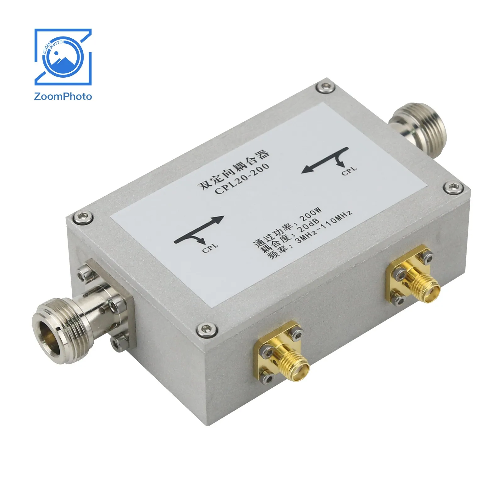 고전력 양방향 커플러, HF VHF 하이 퀄리티 RF 액세서리, 3MHz-110MHz, 20dB 커플링, 200W