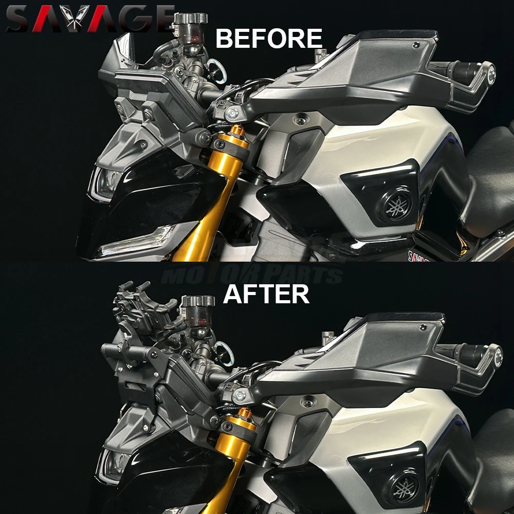 MT09 Cellphone Phone GPS Navigation Mount For Yamaha MT-09 Y-AMT/SP Handlebar Bar Extension Stand Holder Mobile Phone Bracket