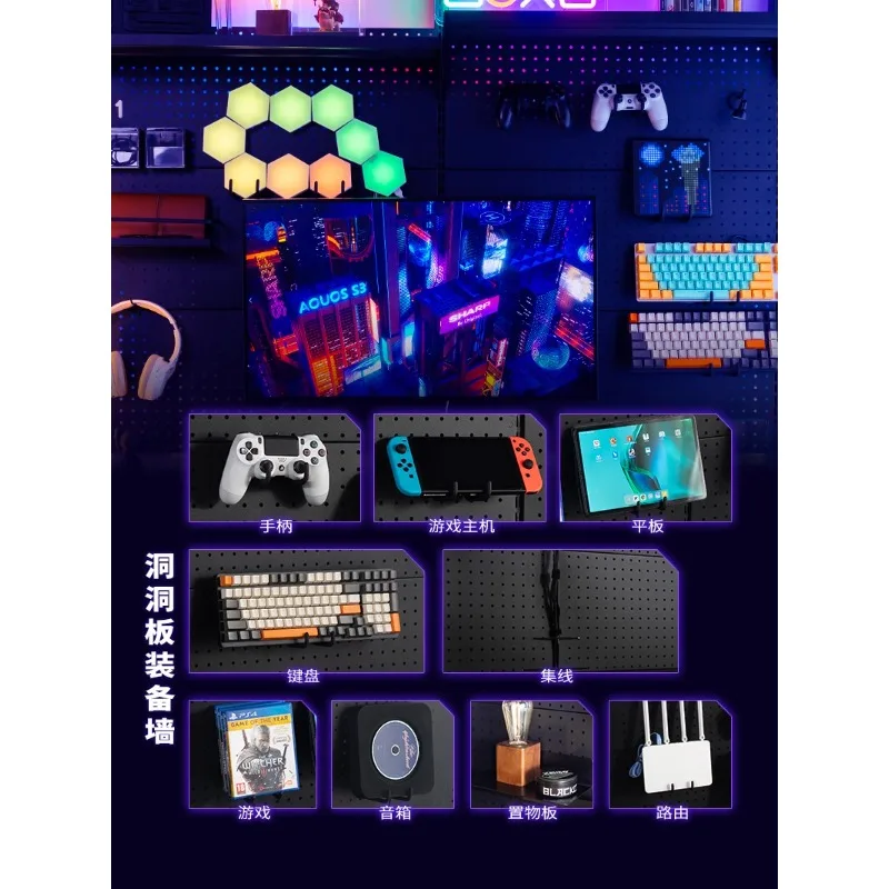 Table de jeu, table élévatrice électrique, table d'ordinateur de bureau à trou