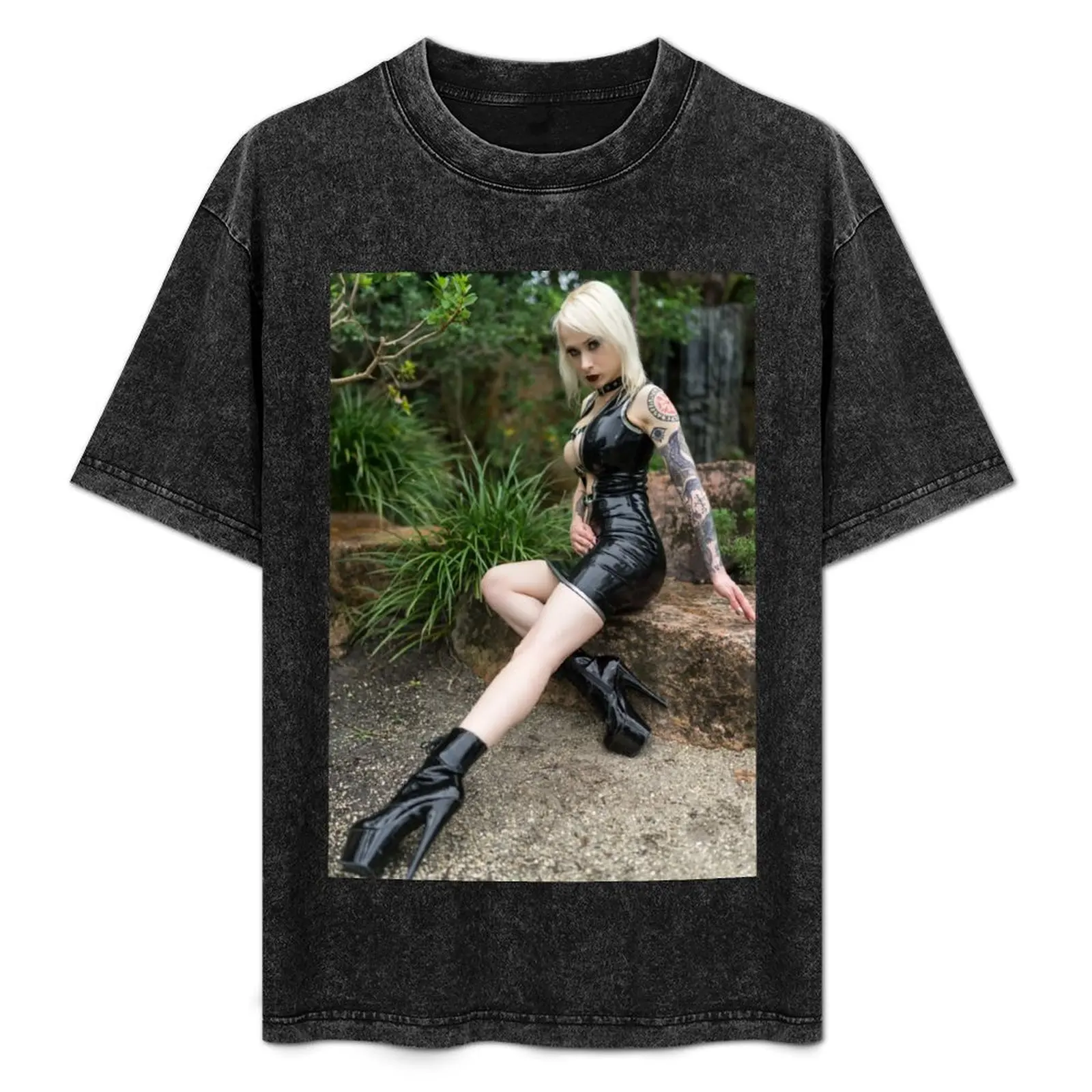 

Emily Astrom - Latex Doll T-Shirt Utility Work Short Sleeve Top