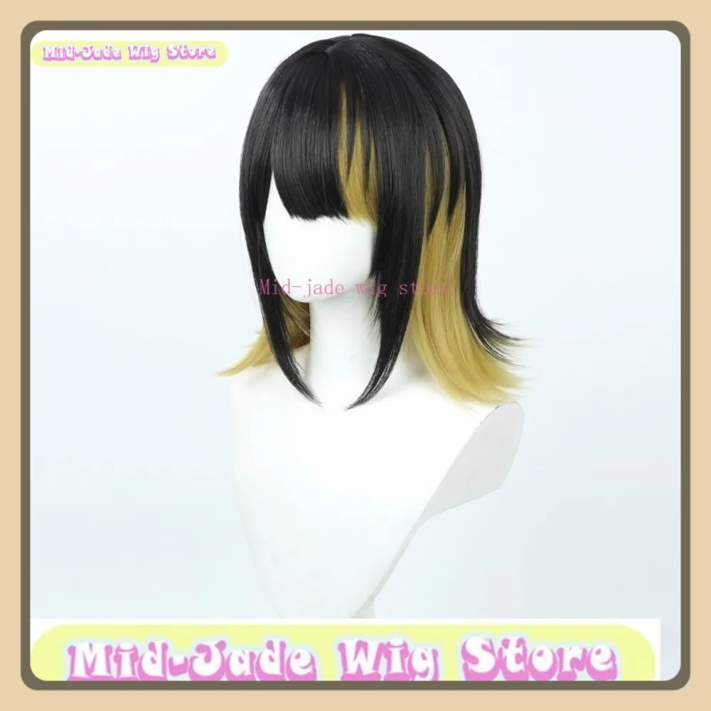 

Mid-jade Wig Store Shiny Colors Ruka Ikaruga Cosplay Wig Anime Game Role-playing Halloween Costume Props Synthetic Hair