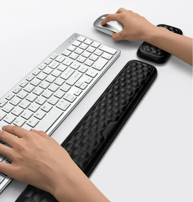 

Wrist Mouse & Keyboard Protection Rest Pad Massage Texture For PC Laptop Gaming Office Keyboard Mouse Stand Memory Cotton Rest