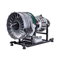 Nikolatoy Assembly Of Alloy Aviation Turbofan Large Aircraft Engine Model Can Be Started Children'S Gift Toys Desktop Ornament