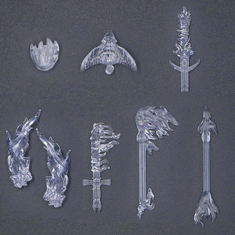 

Anime Character Transparent Weapons MOC Building Blocks Skill Special Effects Appearance Model Bricks Toys Compatible With LEGO