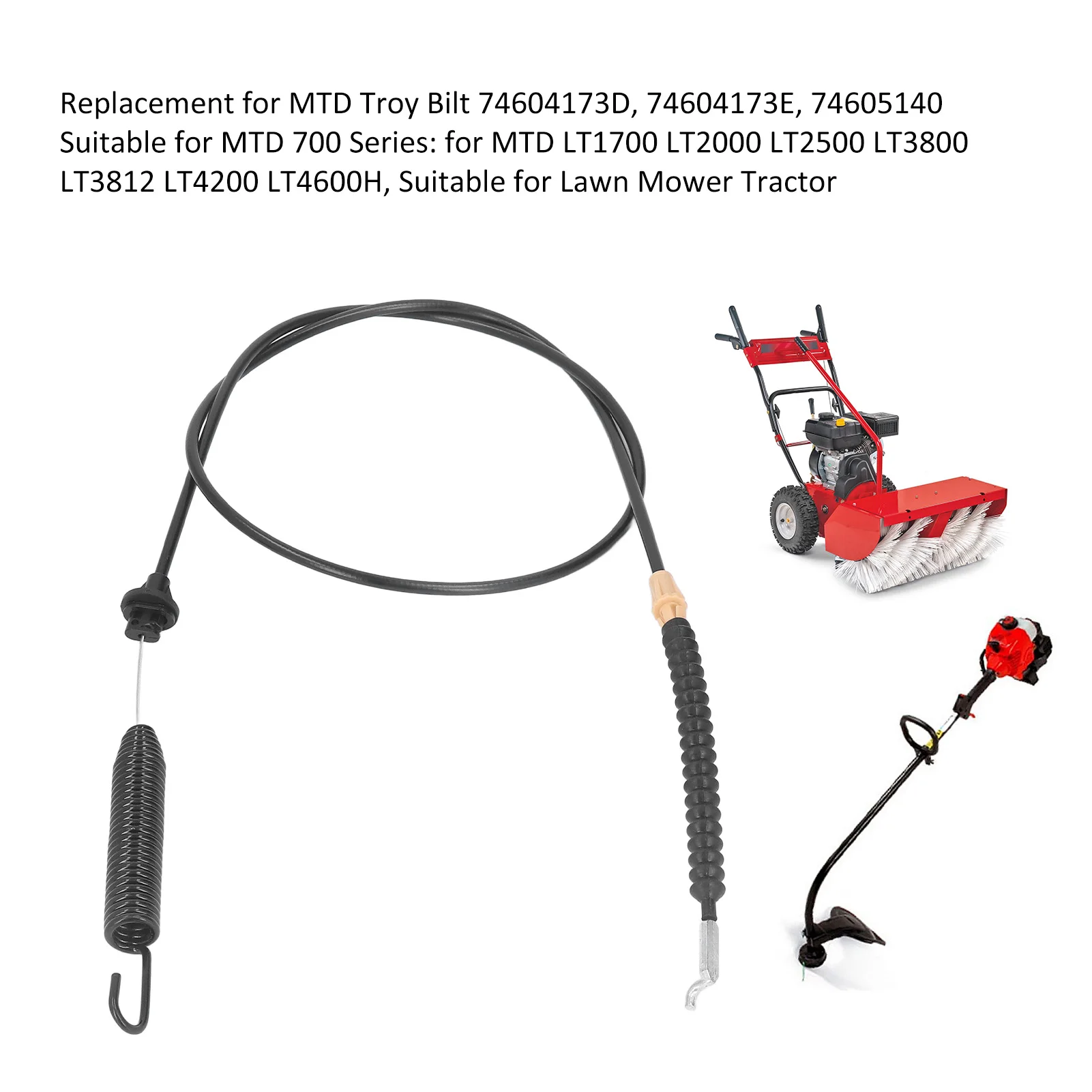 ZK10 Кабель с пружиной для газонокосилок серии MTD 700, тракторов 74604173D 74604173E 74605140