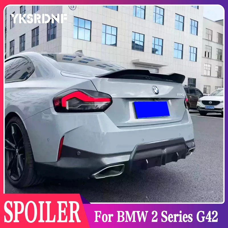 For BMW 2 Series G42 M235i M240i Coupe 2022-UP Spoiler High Quality ABS / Carbon Fiber Material Car Rear Wing Spoiler