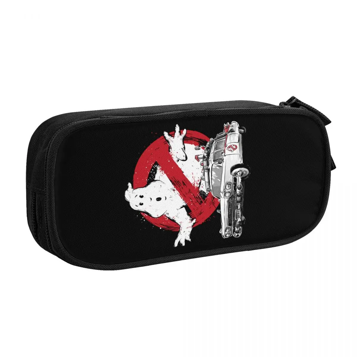 Custom Cute Ghostbusters Pencil Case for Boys Gilrs Large Capacity Supernatural Ghost Movie Pencil Bag Stationery