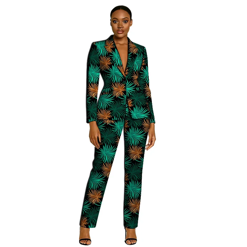 Ankara Outfit Customized Women's Blazer With Pant Original Design African Couture Wedding/Party Wear Formal Set