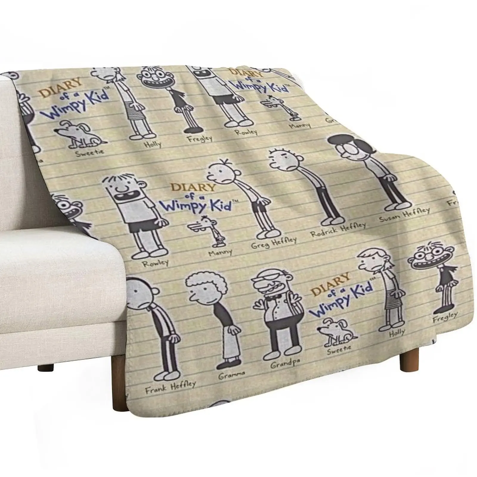 Diary of a wimpy kid (cast) Throw Blanket Beach Decorative Sofa Vintage Sleeping Bag Luxury Designer Blankets For Baby Blankets