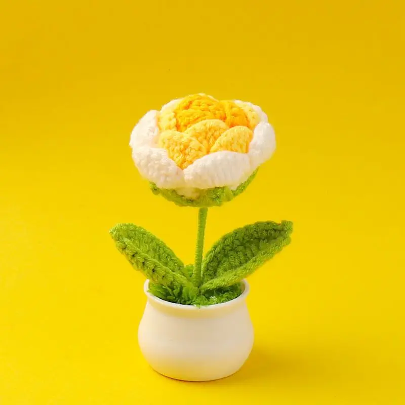 Tamanho grande rosa vaso de malha planta brinquedos bonitos vermelho rosa plantas de pelúcia brinquedos dos desenhos animados para meninos meninas aniversário presente natal