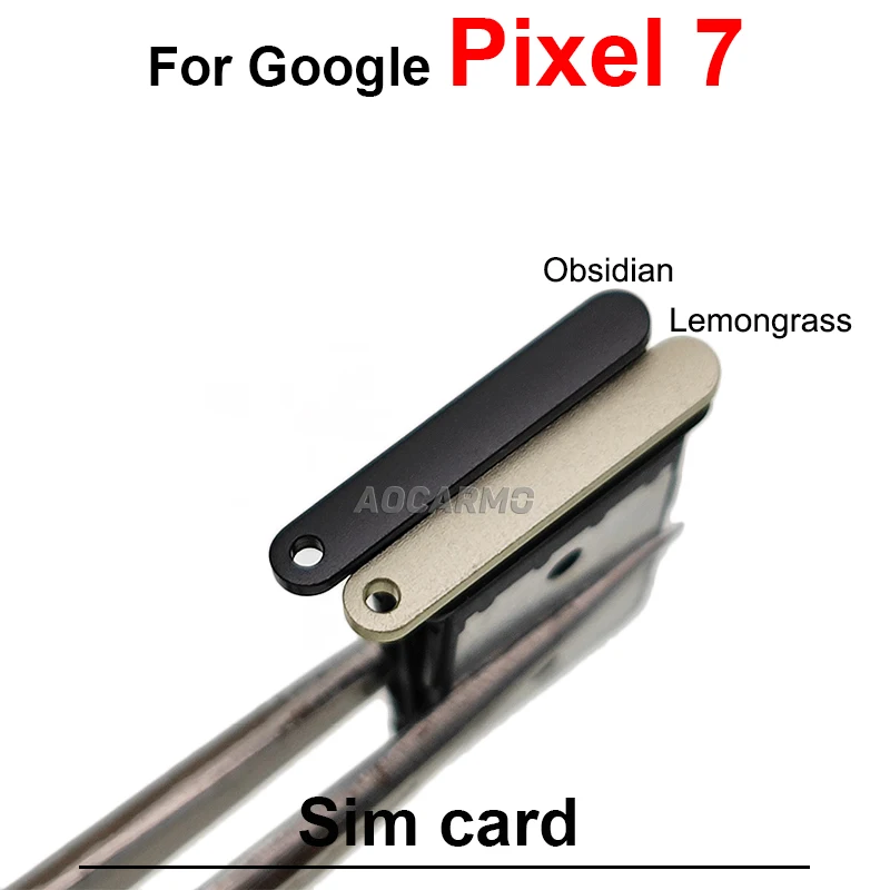 For Google Pixel 7 Pro 7Pro SIM Card Socket Slot Sim Tray Holder Black Obsidian White Lemongrass Yellow Repair Replacement Parts