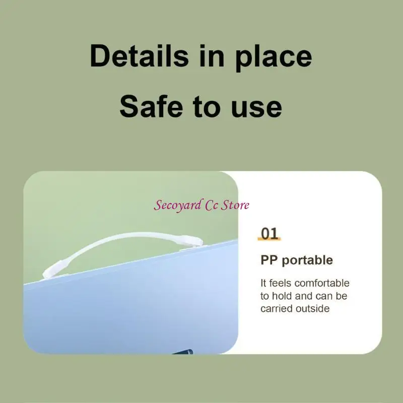 

N3UC 13 Pocket File Folder Expandable Document Folder with Handle Letter Size Folder