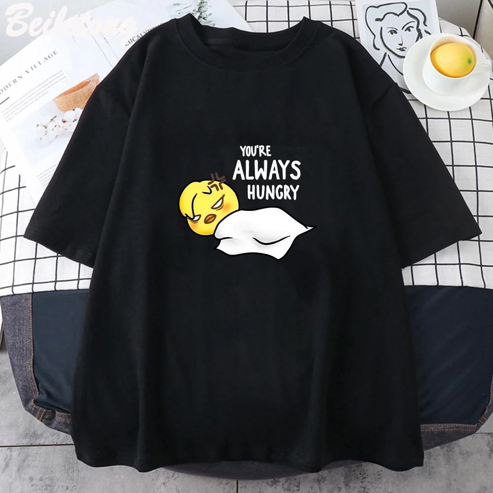 You\'re Always Hungry Bbokari TShirt Felix Fan T Shirt Stray Kids T-Shirt Korean Kpop Clothes Verized Tshirts Woman Funny Tees