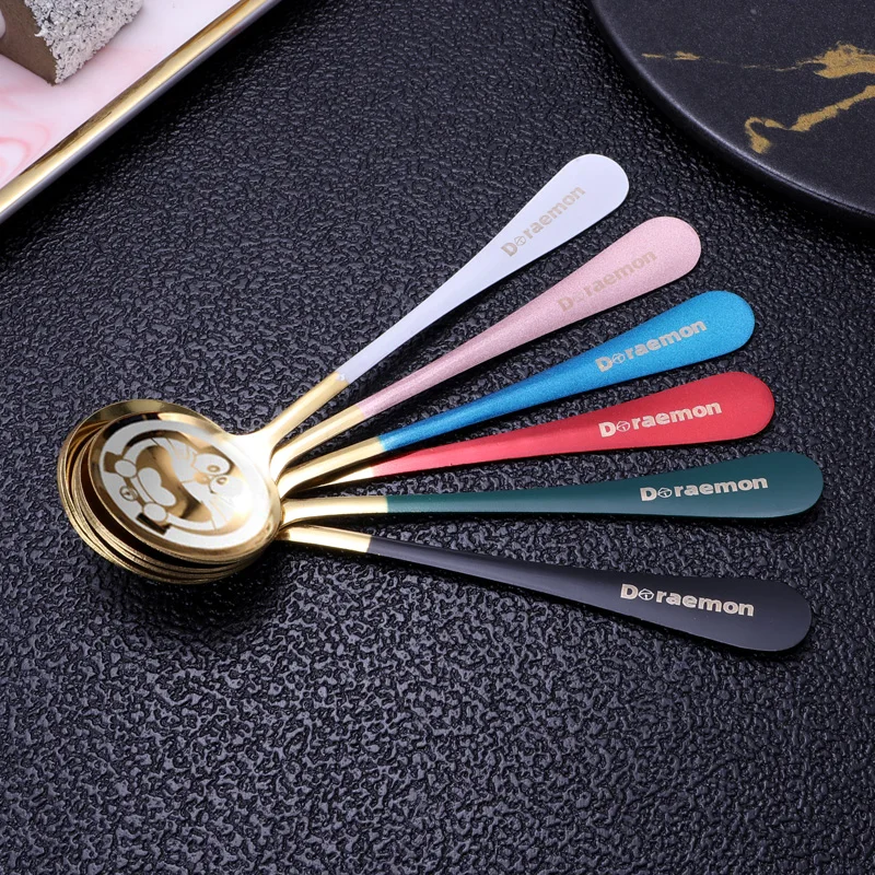 

Stainless Steel Creative Korean Style Goddess Spoon Home Use Popular Business Use Main Course Spoon Cute Spoon Design