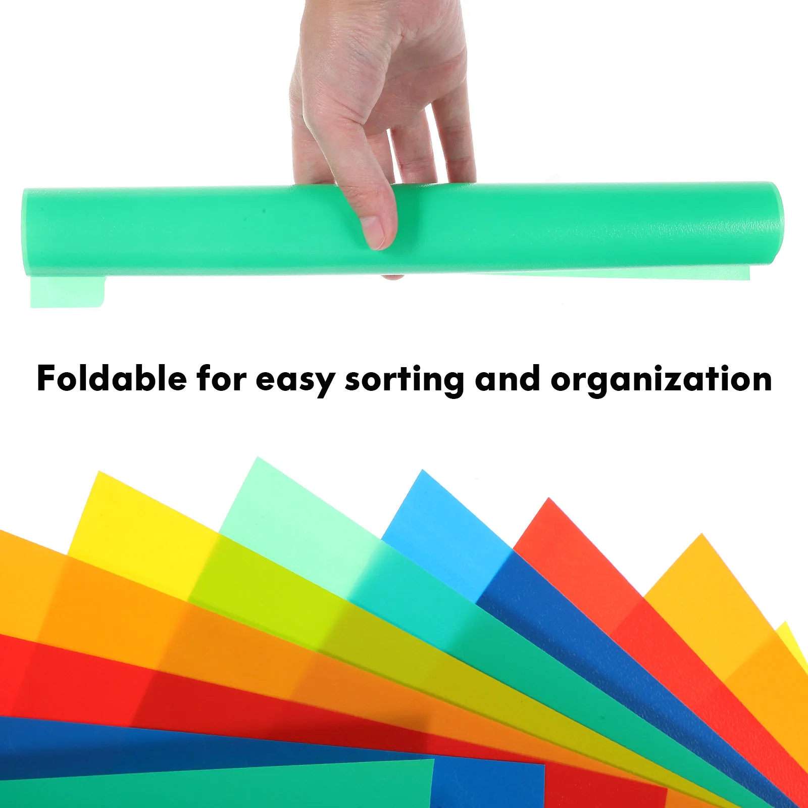 15Pcs Plastic Binder Dividers Bright Multicolor Index Tabs for Notebook Planner File Classification Efficiency