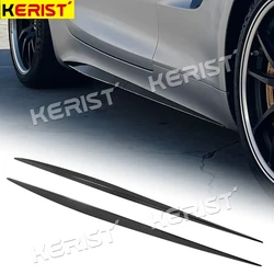 Car Side Skirts Spoiler Wing for Mercedes-Benz amg gtr gt gts Rear Trunk Spoiler Boot Lip Wing Lid Carbon Fiber