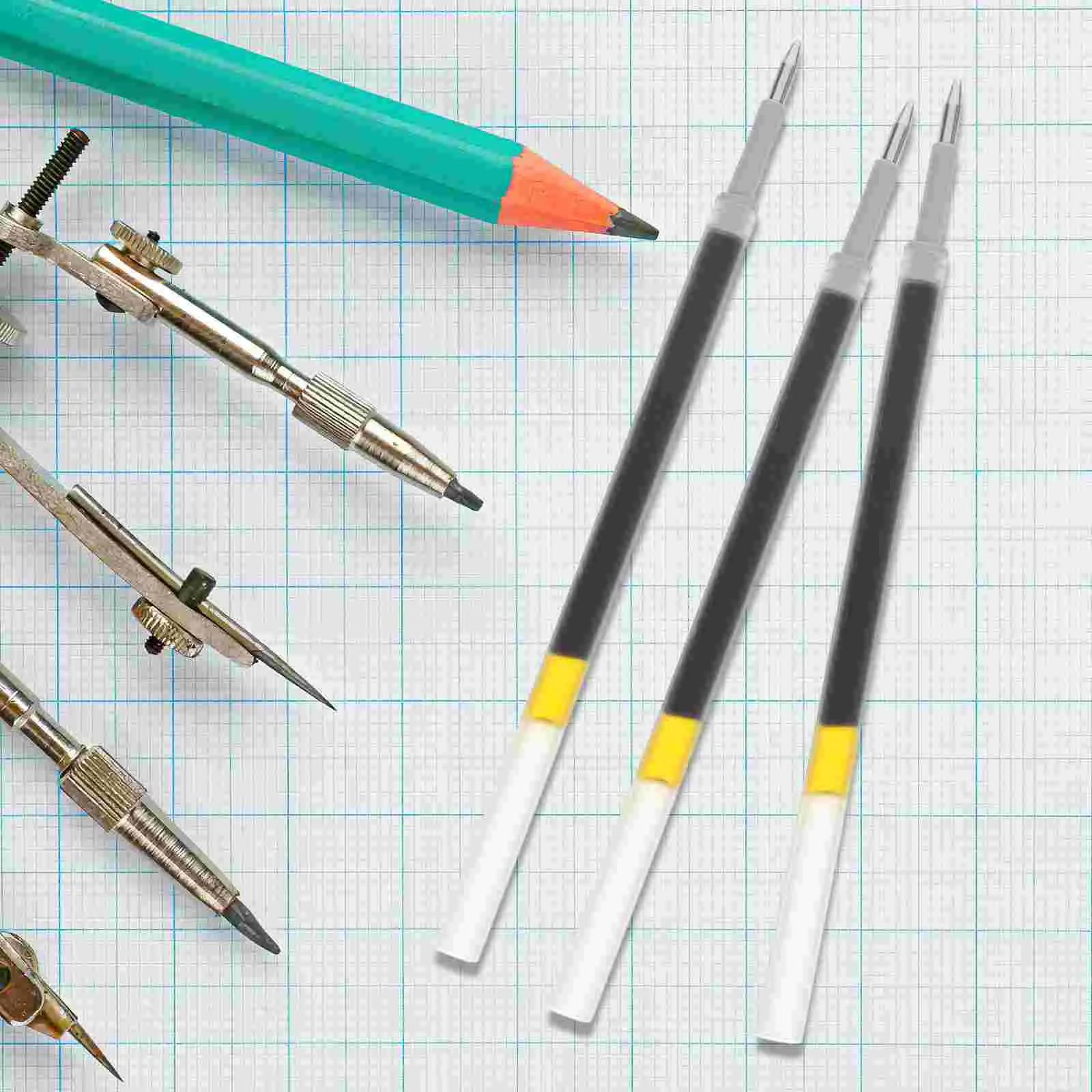 60 Pcs Gel Refill Pen Replacement Refillable Fine Tip Writing Refills Liquid Decorative