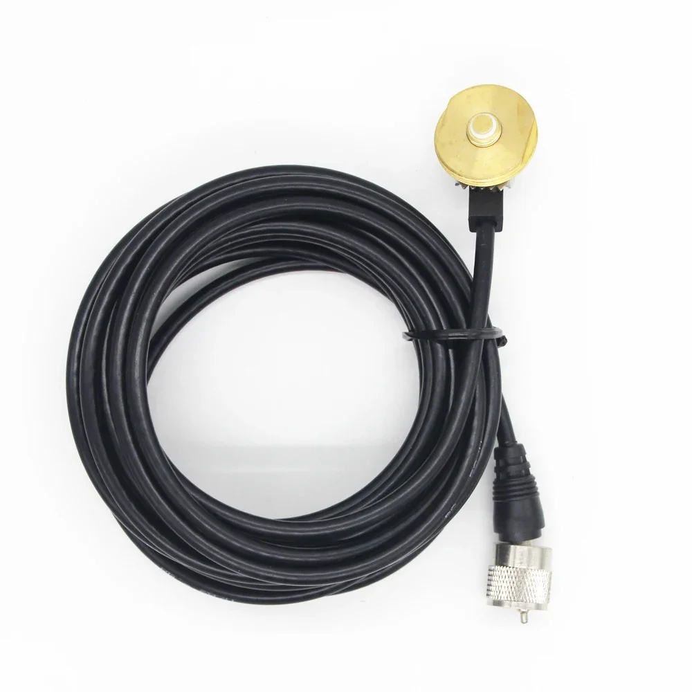 

CB Radio Walkie Talkie Antenna Extension NMO Mount Aerial 3/4 Inch Hole RG58 5 Meter Cable with UHF PL-259 Connector