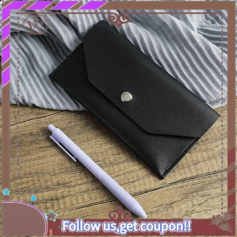 ABBG-3Pcs PU Leather Cash Envelopes, Waterproof Money Envelopes Reusable Cash Wallet Bags Budget Envelopes