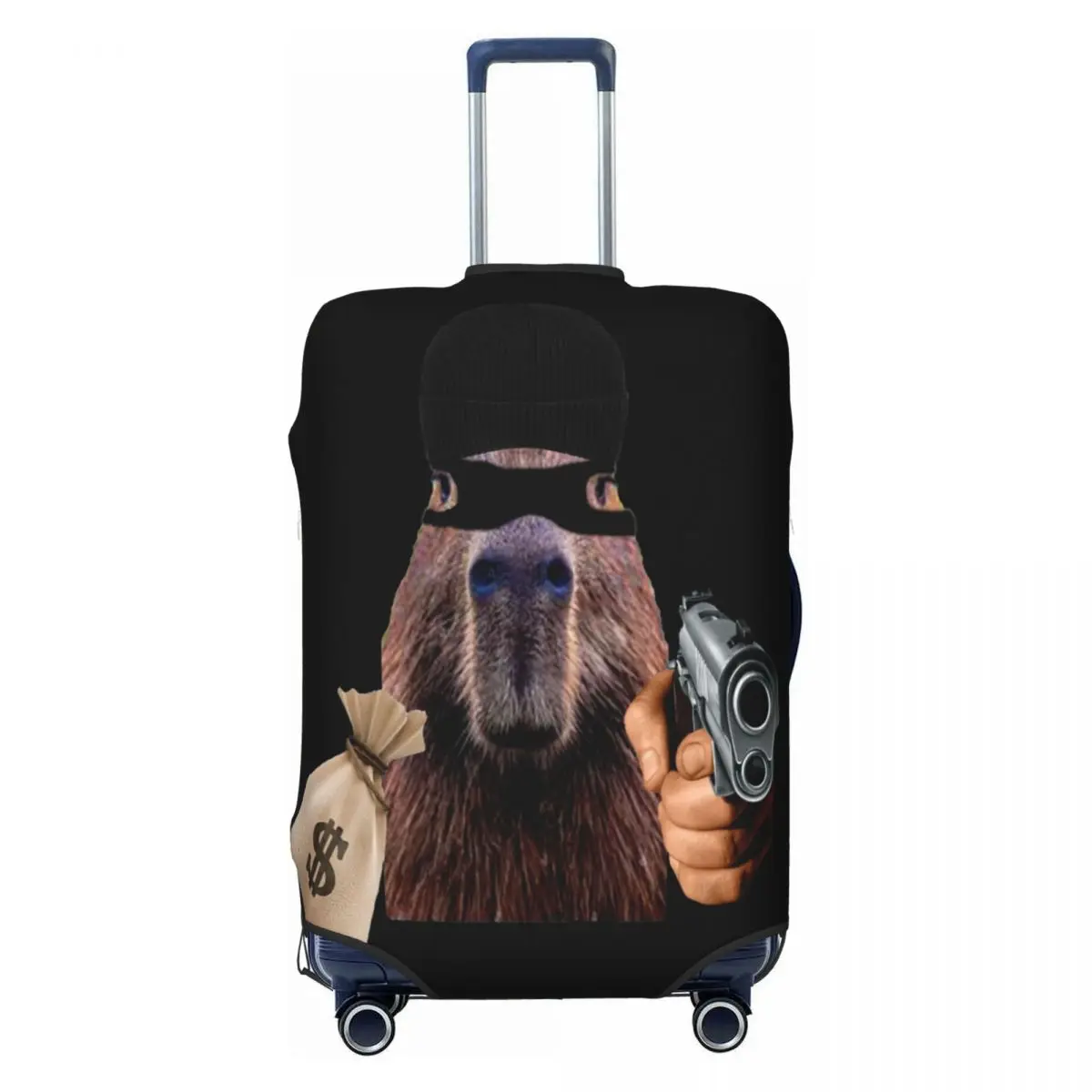 

Capybara Robber Travel Luggage Cover Dust Proof Suitcase Cover Protector Fit 18-32 Inch