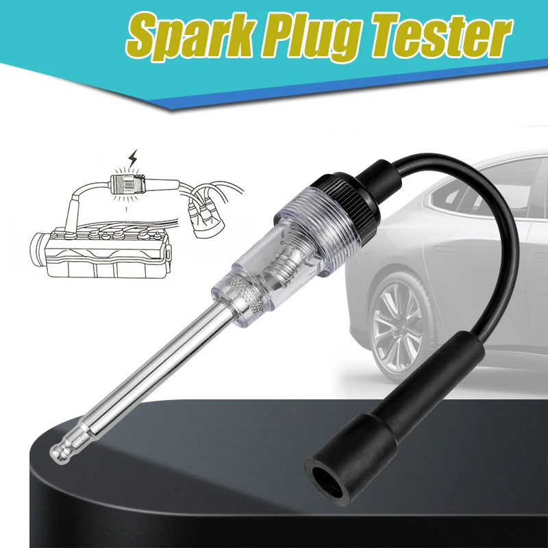 

Car Spark Plug Ignition Tester Spark Gap Gauge Tester Easy Plug-and-Play Connection Ignition System Simulator Testing Auto Parts