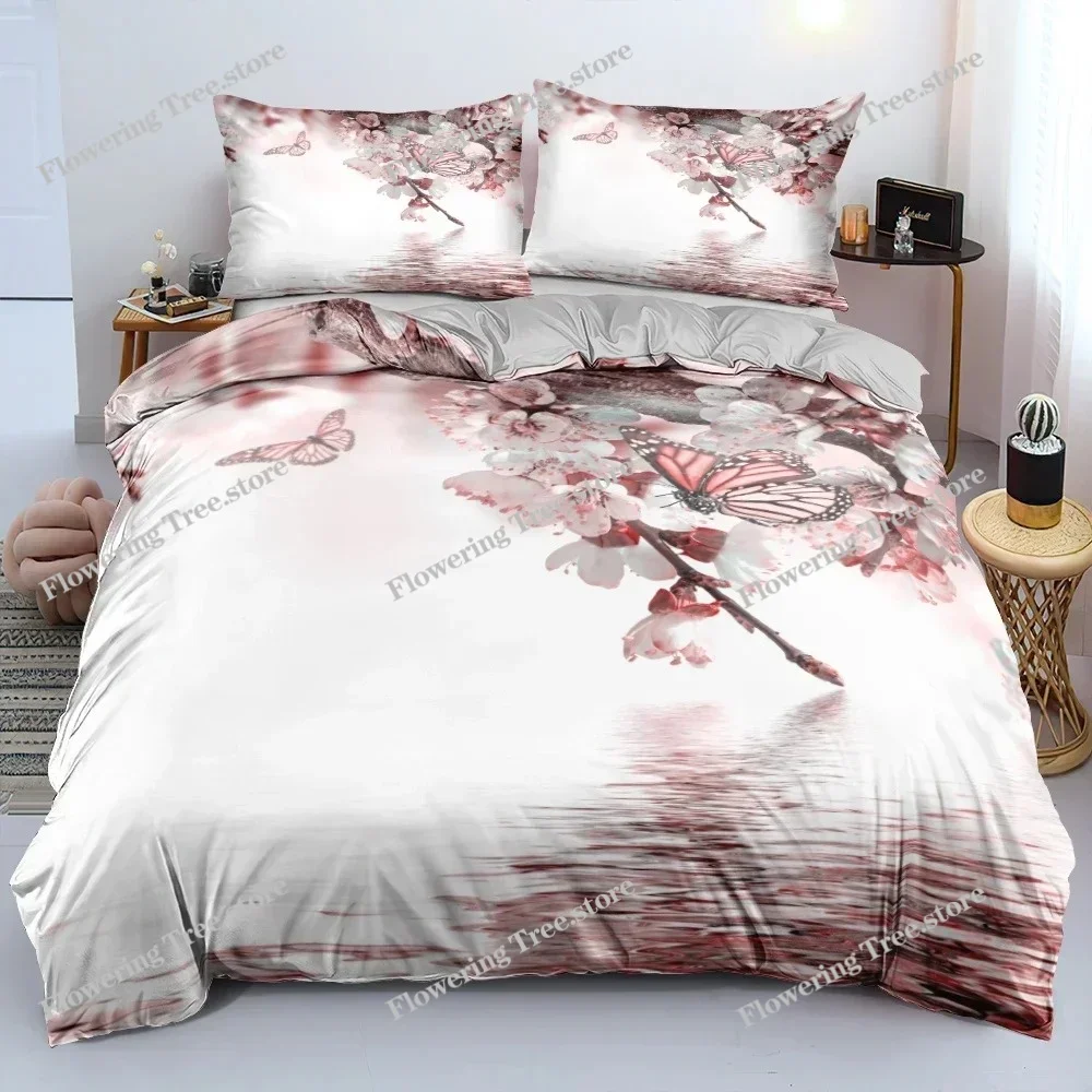 

3D Design Flowers Duvet Cover Bedding Set QuiltComforter Covers Pillowcases Double Twin Full Queen King Home Texitle Bedclothes