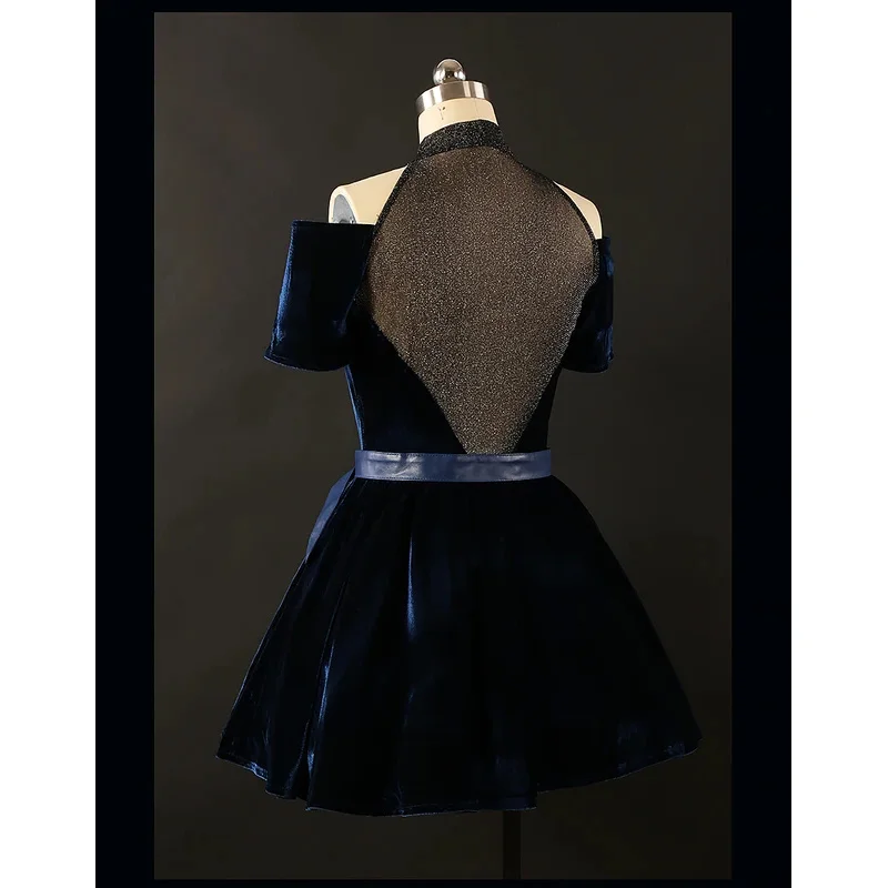 أزياء أنيمي ميزي التأثيرية شعر مستعار أداء ملابس النساء حفلة الهالوين كرنفال لعب الأدوار زي ميزي الوردي الأزرق التدرج الشعر