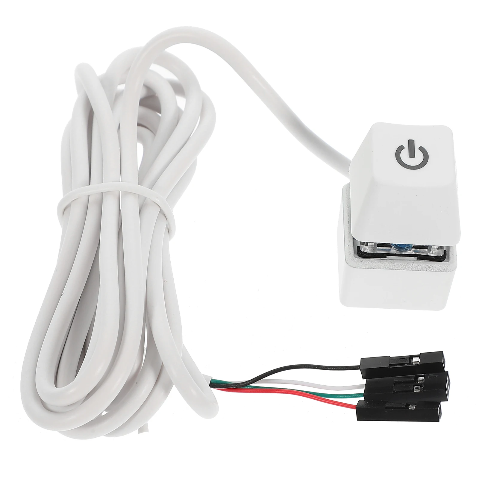 Robuster PC-Netzschalter mit Kupferkern, langes Kabel, Desktop-Computer-Host-Taste, einfache Installation, Büro, Heimgebrauch, Internetcafé, kompatibel