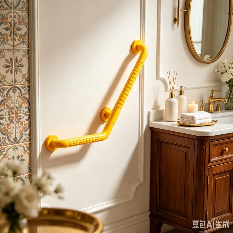 Bathroom Grab Bar Handrail Support Handle Anti-Slip Sturdy Stainless Steel Wall Mounted Safety Rail for Seniors Handicap Use