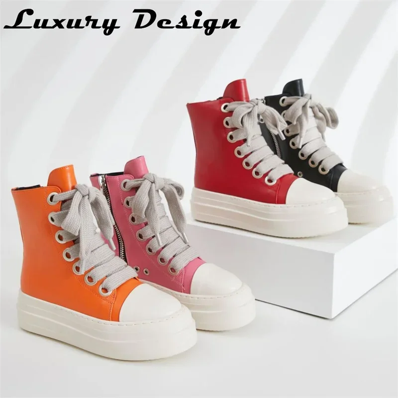 Rick Vintage Design Skateboard Women Platform Sneakers Zip Casual Shoes Man Platform Trendy Sport Sneakers Male Shoe Drop Ship