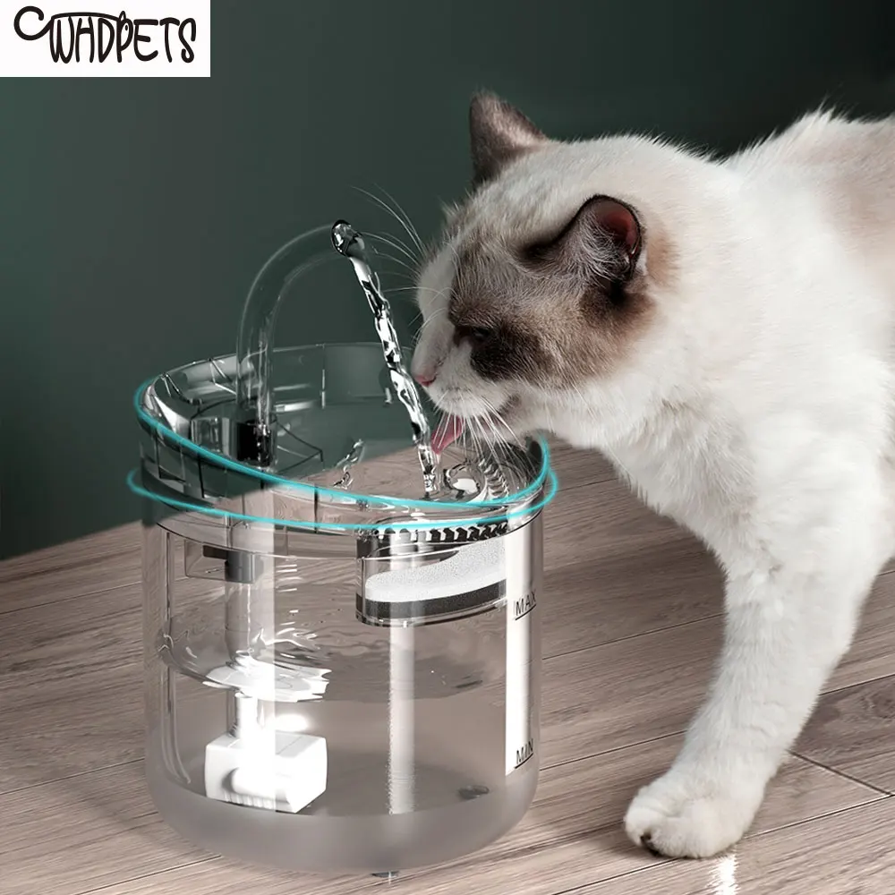 Automatic Cat Water Fountain with Filter Pet Water Dispenser For Cat Accessories Auto Sensor Drinker For Cat Drink Fountain