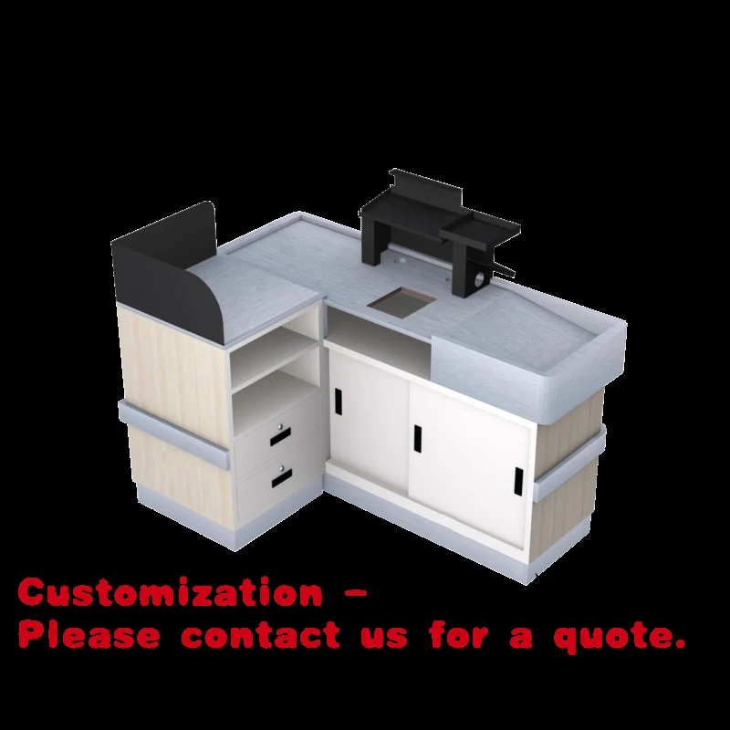 Customize.Xinde Customized Supermarket Cashier Counter Shop Cash Counter Design Grocery Checkout Counters Sale