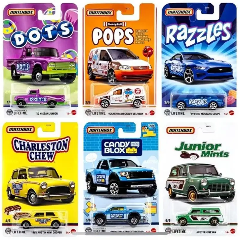 

2025 Matchbox Автомобиль 1/64 Candy Blox 2010 Ford F150 Svt Raptor Volkswagen Caddy Delivery Модель автомобиля Игрушки Подарки на день рождения для мальчиков