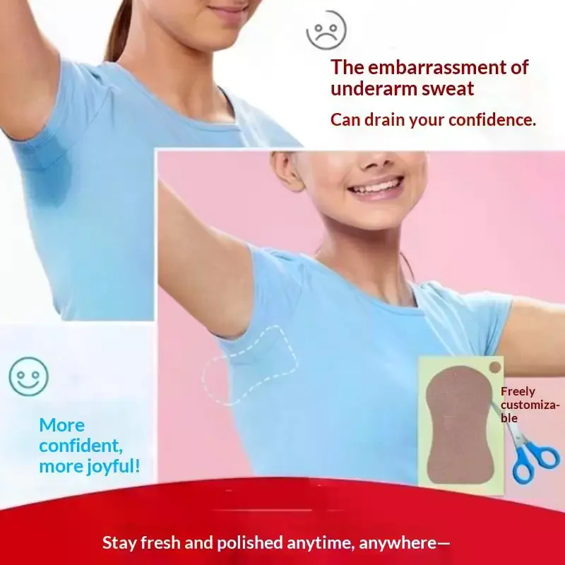 10Pcs Unisex Summer Sweat Pads Deodorants Underarm Anti Perspiration Sweat Pads Disposable Armpit Absorb Useful Shield Pads